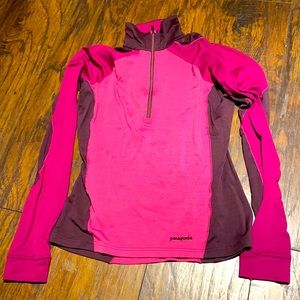 Patagonia 1/2 zip merino blend small